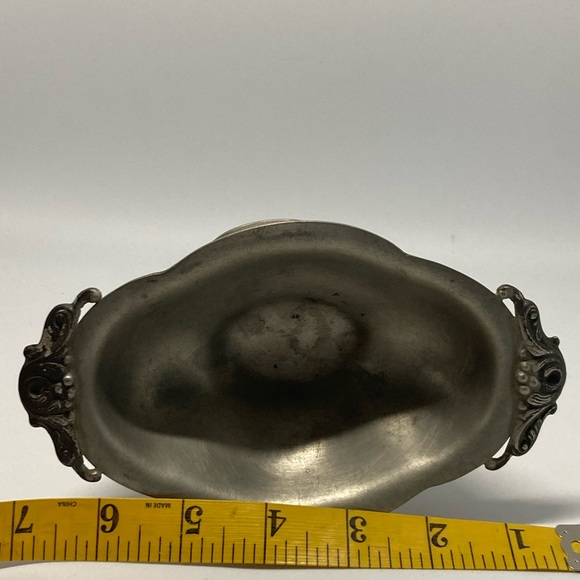 Silver Serveware Pedestal Bowl for Dining